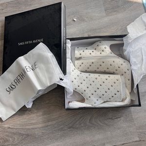 Saks fifth avenue studded booties